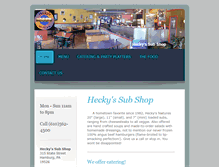 Tablet Screenshot of heckyssubshop.com